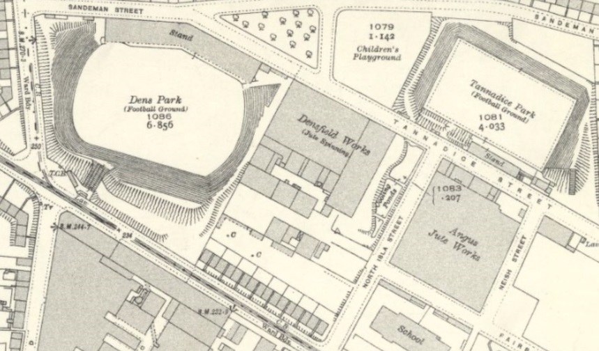 Dundee - Dens Park : Map credit National Library of Scotland